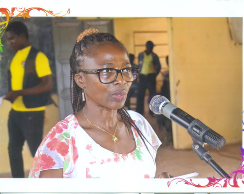 Prise de parole au micro