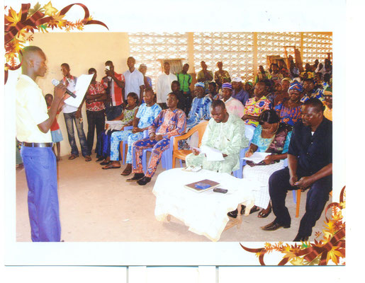 Cérémonie de remise des kits