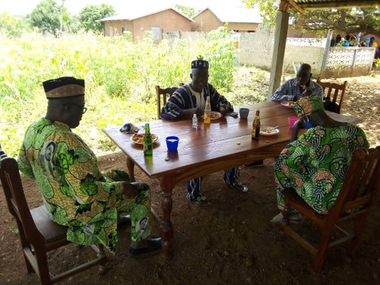 Réunion sous l’abri