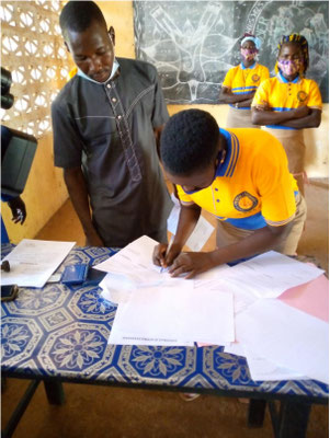 Remise d’un diplôme