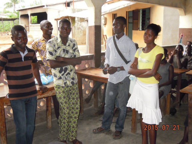 Discussion pendant la visite