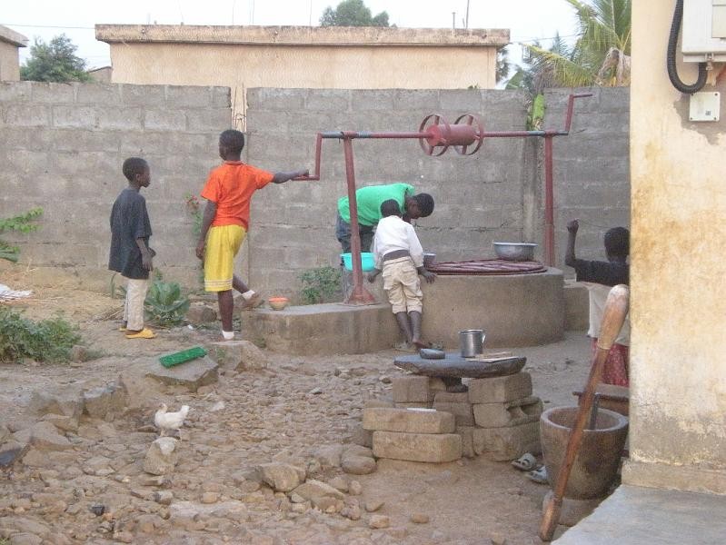 Travaux dans la cour