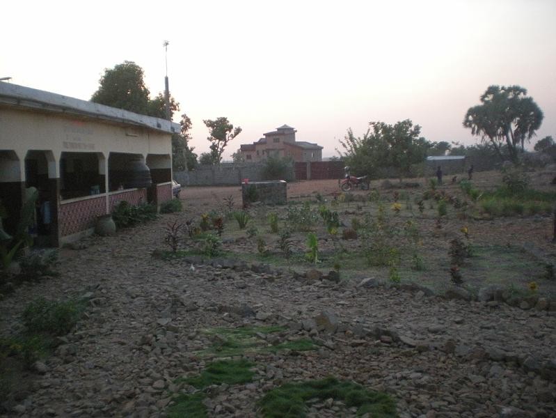 Potager près des bâtiments