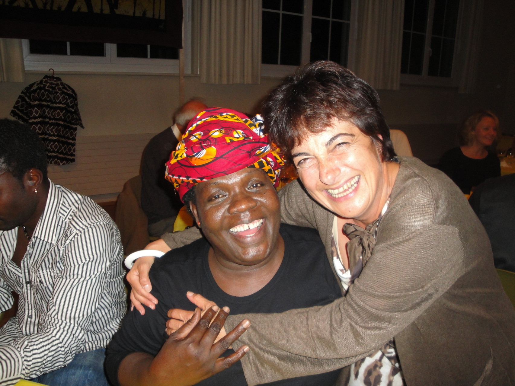 Accolade pendant la soirée