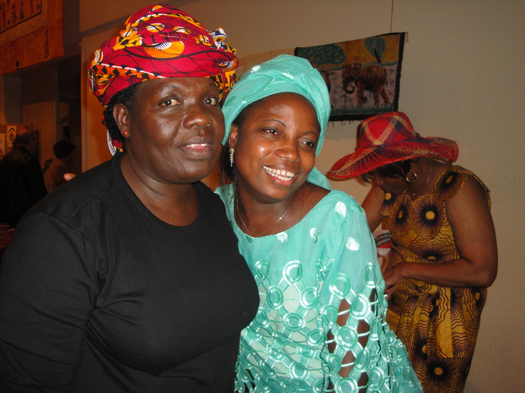 Bénévoles en discussion