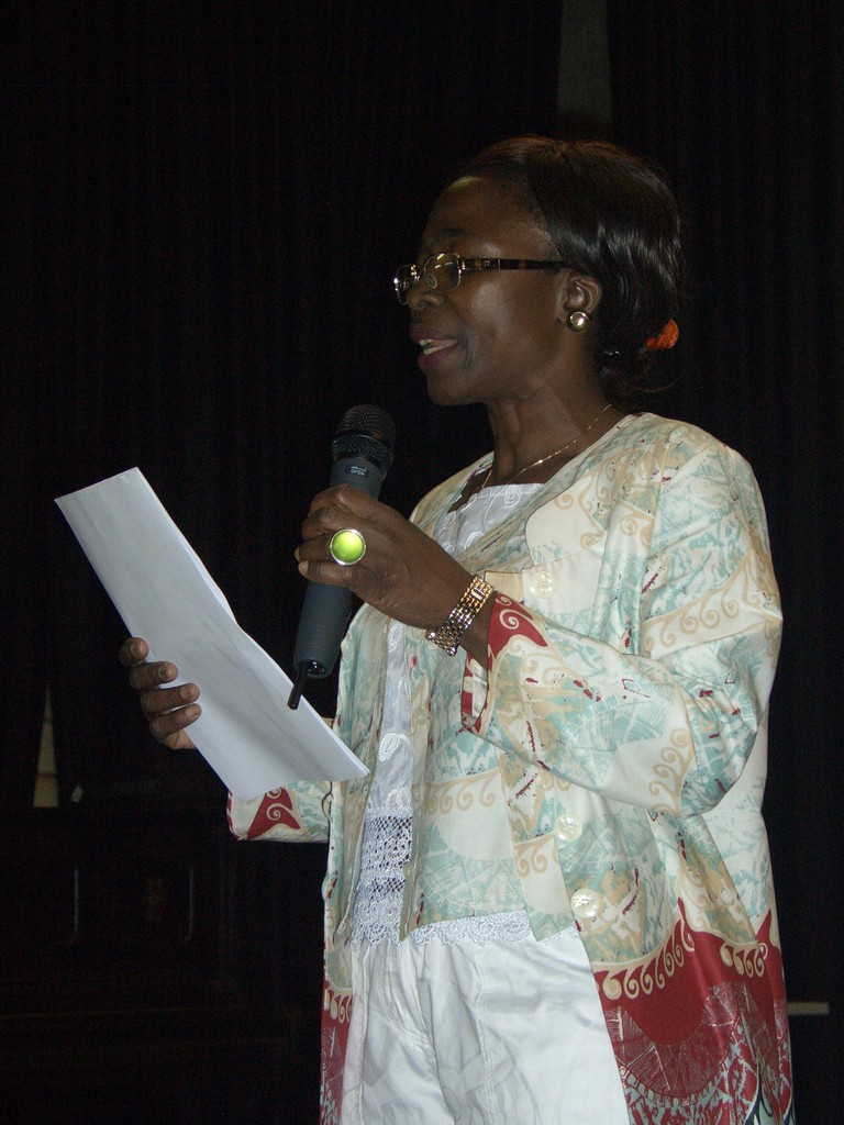 La Présidente Rose dans son discours.