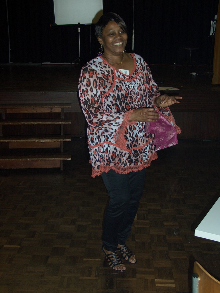 Participante sur scène