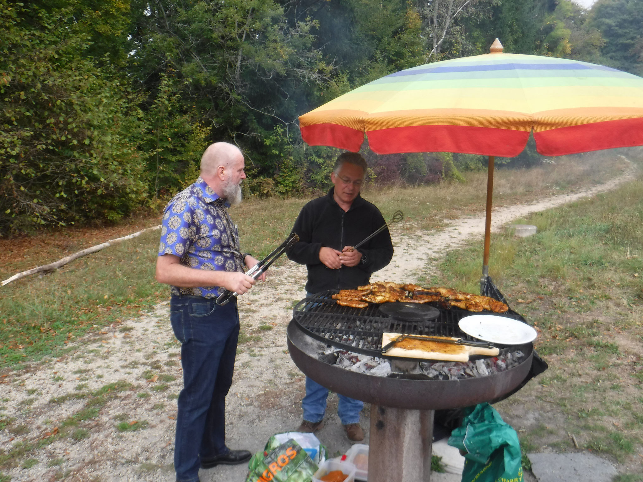 Cuisson sur le gril extérieur