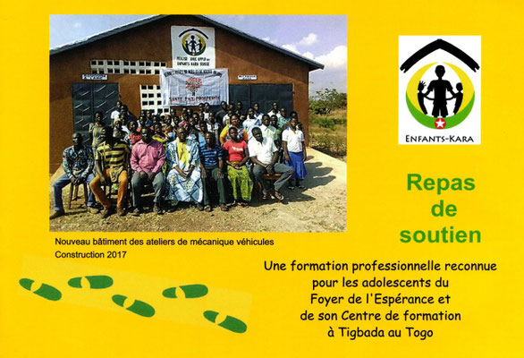 Affiche du repas de soutien 2018